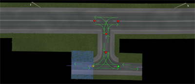 Дорога во дворе дома в редакторе карты ETS2