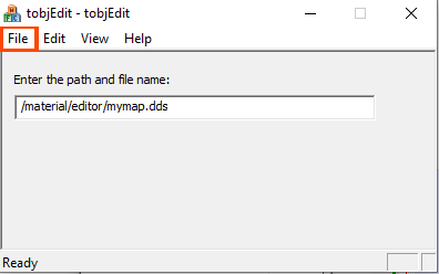Создание файла .tobj