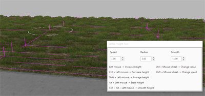 Инструмент Vertex height tool в ETS 2